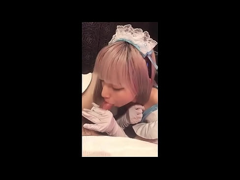 ❤️ Japanese Idol [mayuka], Frânsk faam kostúm, diel 1, blowjob en jerk off mei lotion ️ Porno by wy